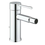 Chromo spalvos svirtinis bidė maišytuvas Grohe Essence New su praustuvo dugno vožtuvas ir šarnyriniu aeratoriumi