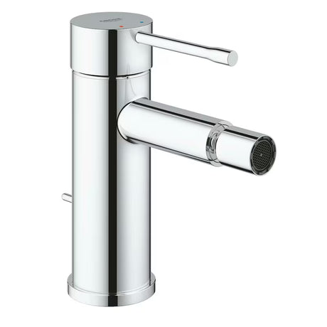 Chromo spalvos svirtinis bidė maišytuvas Grohe Essence New su praustuvo dugno vožtuvas ir šarnyriniu aeratoriumi