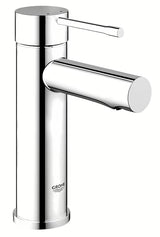 Chromo spalvos praustuvo maišytuvas Grohe Essence New su svirtiniu valdymu ir lygiu korpusu