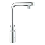 Grohe Essence smartcontrol virtuvinis maišytuvas chromo spalvos, su aukštu pasukamu snapu ir ištraukiamu dušeliu