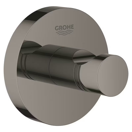 Metalinis vonios kabliukas chalatui Grohe Essentials, hard graphite spalvos, su paslėptu tvirtinimu