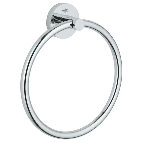 Chromuotas rankšluosčių žiedas Grohe Essentials su paslėptu tvirtinimu ir Grohe StarLight paviršiumi
