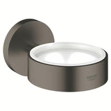 Laikiklis Grohe Essentials pro muilinei arba stiklinei, Brushed Hard Graphite apdailos, su paslėptu tvirtinimu.