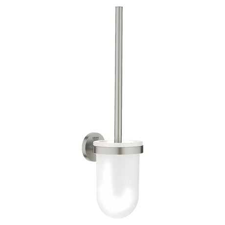 WC šepečiai Grohe Essentials komplektas, matinė supersteel apdaila, su paslėptu tvirtinimu prie sienos