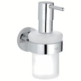 Grohe Essentials skysto muilo dozatorius be laikiklio, chromo apdaila, su stikliniu indu