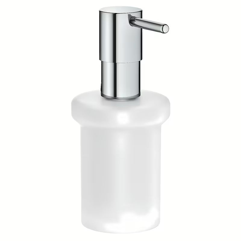 Grohe Essentials skysto muilo dozatorius be laikiklio, chromo apdaila, su stikliniu indu