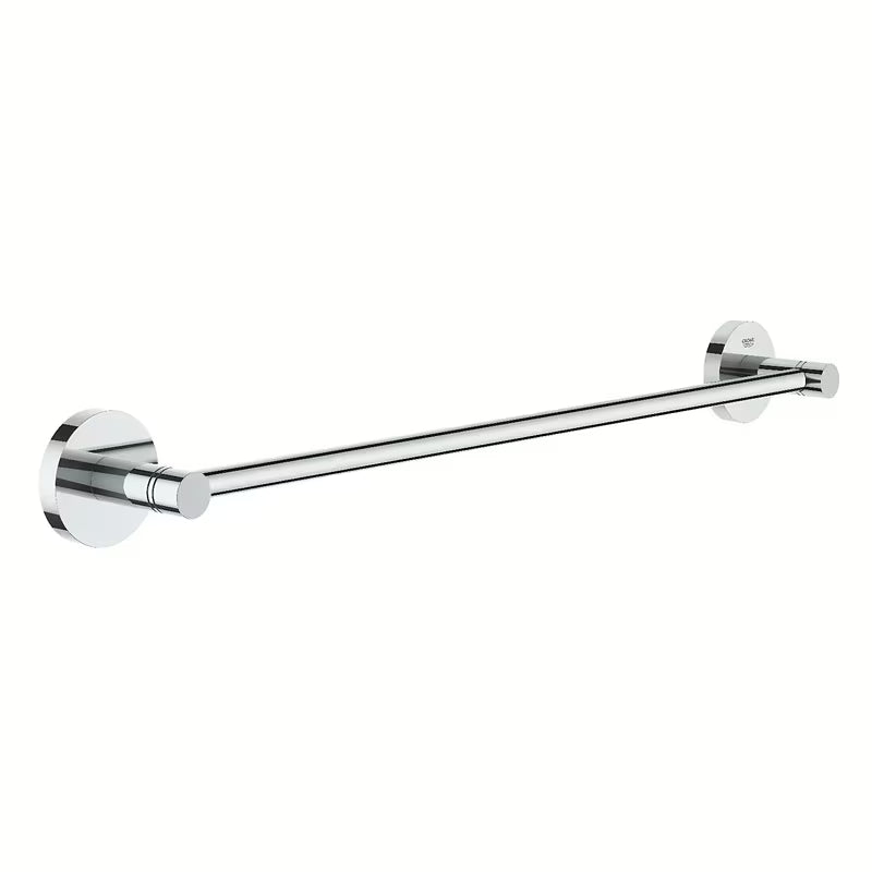 Chromuotas rankšluosčio laikiklis Grohe Essentials su strypu ir paslėptu tvirtinimu prie sienos