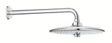 Chromo spalvos viršutinis dušas Grohe Euphoria 260 smartcontrol su trimis srovės režimais ir dušo laikikliu