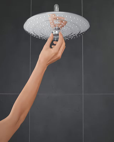 Viršutinis dušas Grohe Euphoria 260 smartcontrol chromo spalvos su trimis srovės režimais ir dušo laikikliu