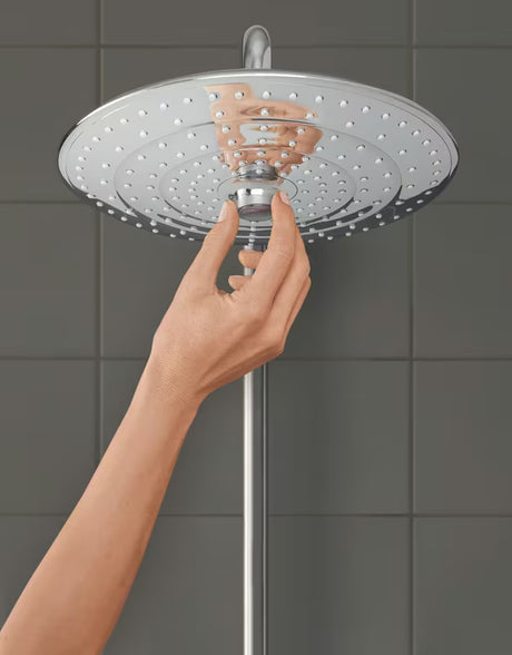 Viršutinis dušas Grohe Euphoria 260 smartcontrol chromo spalvos su trimis srovės režimais ir dušo laikikliu