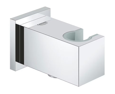 Chromo spalvos išvadas potinkinis Grohe Euphoria Cube su dušo laikikliu, kvadratinio dizaino