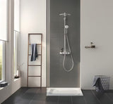 Chrominis dušo sistema Grohe Euphoria smartcontrol su termostatu, viršutiniu dušu ir rankiniu dušeliu