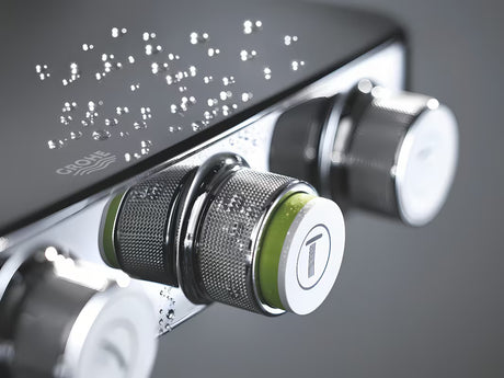Chrominis dušo sistema Grohe Euphoria smartcontrol su termostatu, 310 mm viršutiniu dušu ir rankiniu dušu