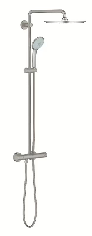 Grohe Euphoria System dušo sistema termostatinė dušo sistema supersteel su 310 mm viršutiniu dušu ir rankiniu dušeliu
