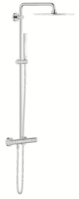 Grohe Euphoria System dušo sistema su termostatiniu maišytuvu chromo spalvos su viršutiniu ir rankiniu dušu