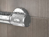 Chromo spalvos dušo sistema Grohe Euphoria System su termostatiniu maišytuvu su viršutiniu ir rankiniu dušu