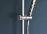 Chromo spalvos dušo sistema Grohe Euphoria System su termostatiniu maišytuvu su viršutiniu ir rankiniu dušu
