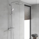 Dušo sistema Grohe Euphoria System su termostatiniu maišytuvu chromo spalvos su viršutiniu ir rankiniu dušu