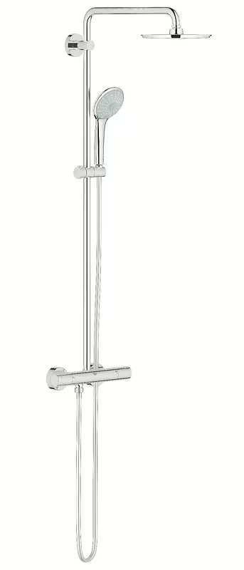 Dušo sistema Grohe Euphoria System su termostatiniu maišytuvu chromo spalvos su viršutiniu ir rankiniu dušu