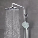 Dušo sistema Grohe Euphoria System su termostatiniu maišytuvu chromo spalvos su viršutiniu ir rankiniu dušu