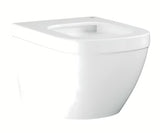 Kompaktiškas pakabinamas KLOZETAS Grohe Euro Ceramic baltos spalvos Alpine White su rimless konstrukcija