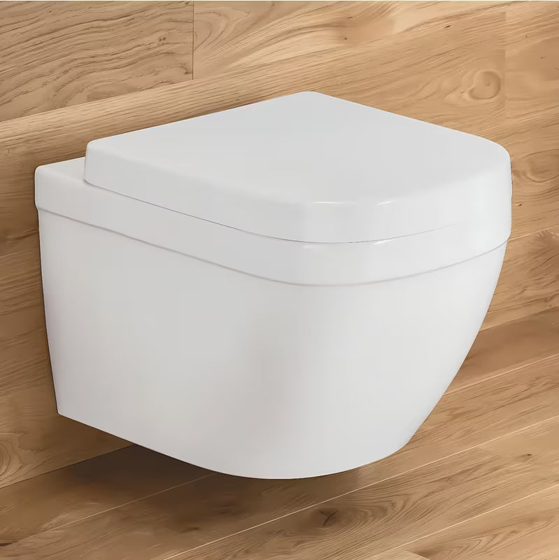 Kompaktiškas pakabinamas KLOZETAS Grohe Euro Ceramic baltos spalvos Alpine White su rimless konstrukcija