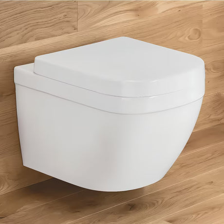 Kompaktiškas pakabinamas KLOZETAS Grohe Euro Ceramic baltos spalvos Alpine White su rimless konstrukcija