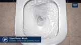 Kompaktiškas pakabinamas KLOZETAS Grohe Euro Ceramic baltos spalvos Alpine White su rimless konstrukcija