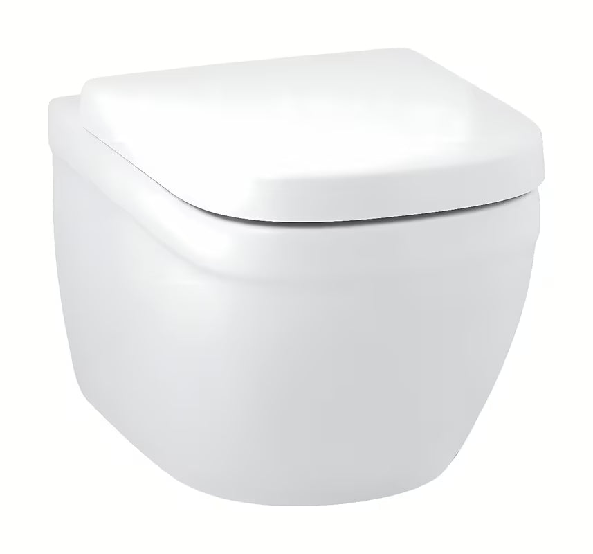 Pakabinamas KLOZETAS Grohe Euro Ceramic baltos spalvos Alpine White su rimless konstrukcija