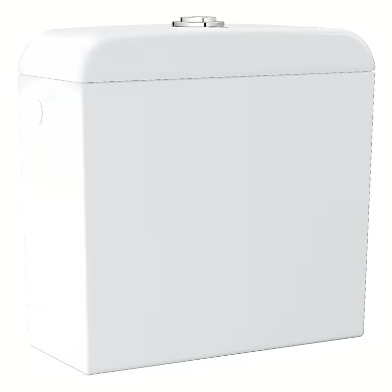 Nuleidimo bakelis Grohe Euro Ceramic su šoniniu vandens įvadu, Alpine White spalvos, su DualFlush nuleidimo sistema.