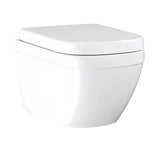 Pakabinami WC komplektas Grohe Euro Ceramic baltos spalvos, su rimless dubeniu ir sėdyne su softclose