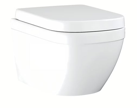 Grohe Euro Ceramic pakabinamas KLOZETAS komplektas baltos spalvos su rimless dubeniu ir softclose sėdyne