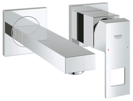 Chrominis potinkinė praustuvo maišytuvas Grohe Eurocube kvadratinio dizaino