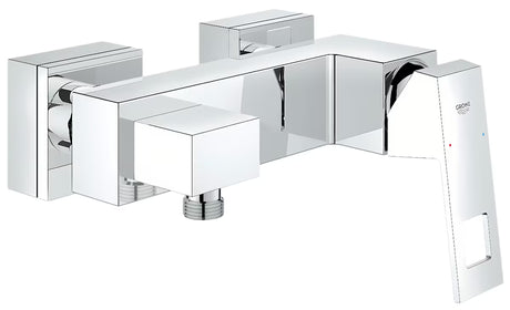 Chrominis svirtinis sieninė dušo maišytuvas Grohe Eurocube kvadratinio dizaino