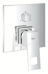 Potinkinė dušo ir vonios maišytuvas Grohe Eurocube chromo spalvos su svirtimi ir 3 krypčių perjungikliu.