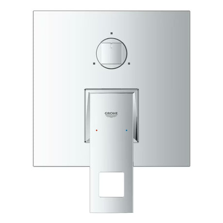 Potinkinė dušo ir vonios maišytuvas Grohe Eurocube chromo spalvos su svirtimi ir 3 krypčių perjungikliu.