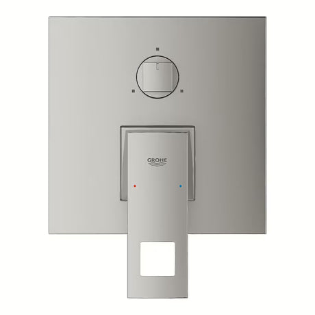 Potinkinė dušo ir vonios maišytuvas Grohe Eurocube supersteel su svirtimi ir 3 krypčių perjungikliu