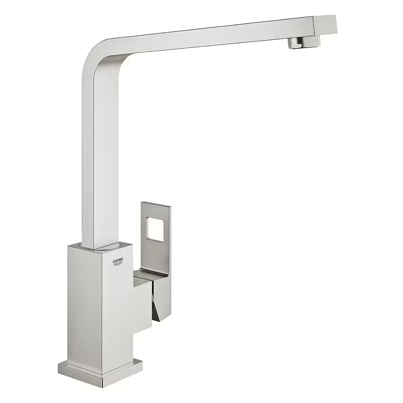 Virtuvinis svirtinis maišytuvas Grohe Eurocube su aukštu snapu, supersteel apdaila
