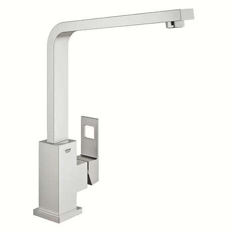 Virtuvinis svirtinis maišytuvas Grohe Eurocube su aukštu snapu, supersteel apdaila