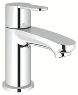 Chromuotas praustuvo maišytuvas Grohe Eurostyle Cosmopolitan XS su trumpu snapeliu pro šalto vandens įvadui