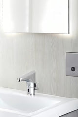 Chromuota sensorinė praustuvo maišytuvas Grohe Europlus su infraraudonųjų spindulių jutikliu