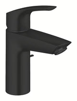 Grohe Eurosmart svirtinis praustuvo maišytuvas matinės juodos spalvos su praustuvo dugno vožtuvas