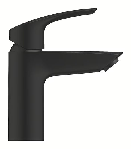 Grohe Eurosmart svirtinis praustuvo maišytuvas matinės juodos spalvos su praustuvo dugno vožtuvas