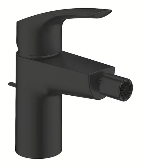 Grohe Eurosmart svirtinis bidė maišytuvas su praustuvo dugno vožtuvas matinės juodos spalvos
