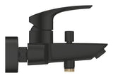 Grohe Eurosmart svirtinis sieninė vonios maišytuvas matinės juodos spalvos su perjungėju voniai / dušui