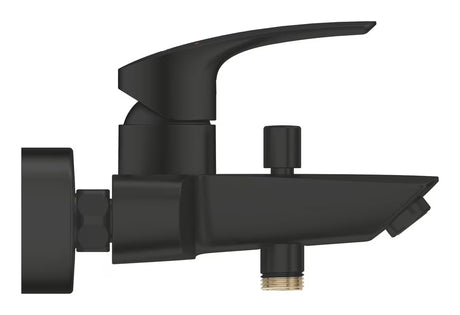 Grohe Eurosmart svirtinis sieninė vonios maišytuvas matinės juodos spalvos su perjungėju voniai / dušui