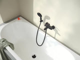 Grohe Eurosmart svirtinis sieninė vonios maišytuvas matinės juodos spalvos su perjungėju voniai / dušui