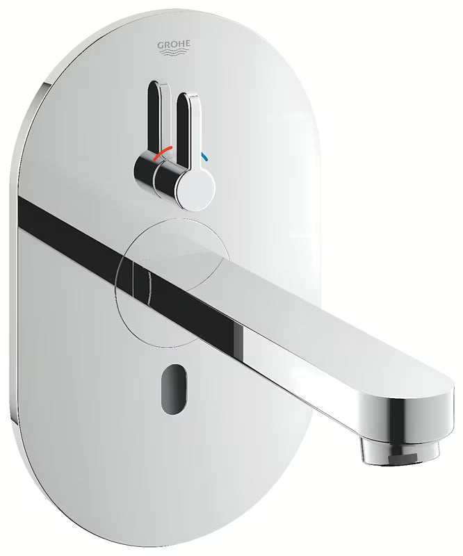 Chromuota potinkinė sensorinė praustuvo maišytuvas Grohe Eurosmart su infraraudonųjų spindulių jutikliu