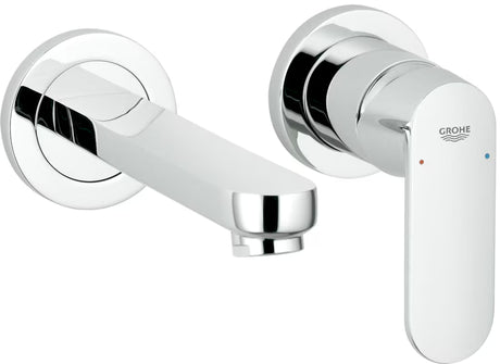 Chromo spalvos potinkinė praustuvo maišytuvas Grohe Eurosmart Cosmopolitan pro, montuojamas ant sienos