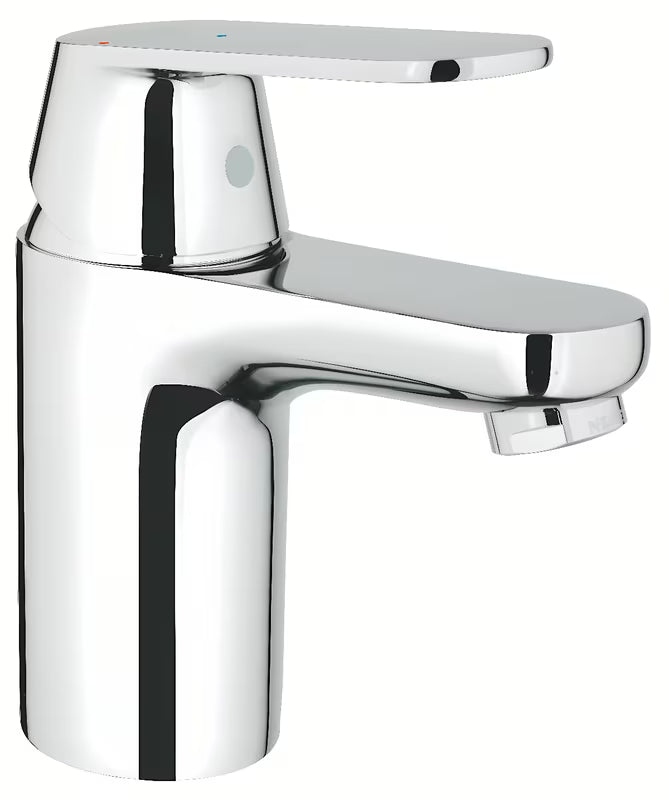 Chromo spalvos praustuvo maišytuvas Grohe Eurosmart Cosmopolitan be praustuvo dugno vožtuvas su svirtiniu valdymu